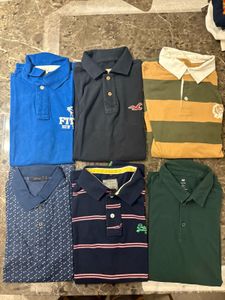 Men's Polo Shirt Bundle - 6 Shirts