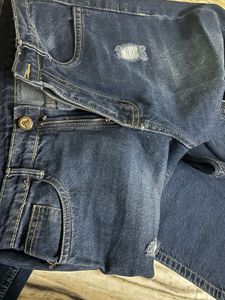 Ripped Wide Leg Jeans