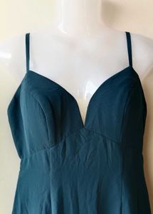 Elegant Navy Blue Maxi AZAZIE Dress (A4)