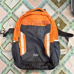 Orange Grey Backpack