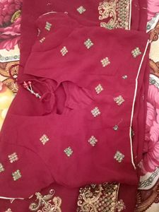 Chamkili Saree New With Stich Blouse