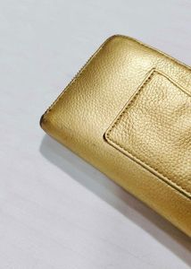 Michael Kors Pale Gold Continental Leather Wallet