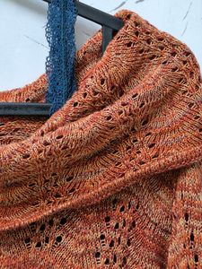 Orange Crochet Top See Through