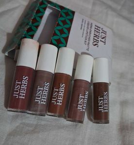 Just Herbs Liquid Lipstick Kit - Nudes &amp; Browns