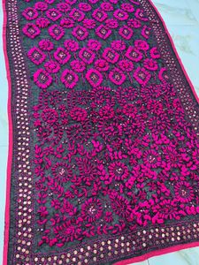 Pure Georgette Hand Phulkari Dupptta