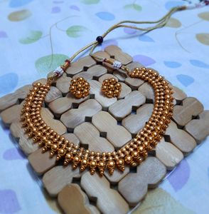 Gold Plated Necklace With A Antique Touch