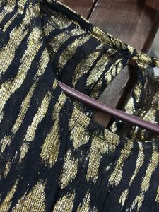 Gold &amp; Black Animal Print Blouse