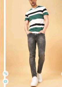 Stonewashed Black Jeans From Pantaloons