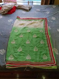 Elegant Green Saree