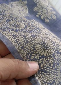 Gray Cotton Saree