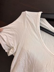 White Cropped T-Shirt