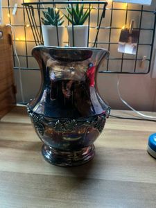 Vintage LB Silver Silverplate Water Pitcher- Grape