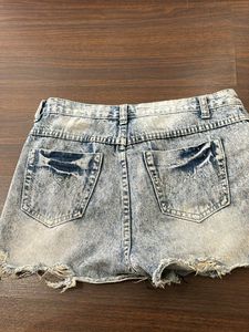 Fade Denim Shorts