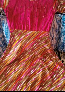 Pink & Patterned Dress