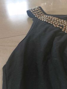 Black Embellished Top