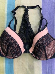 Zivame Lightly Padded Wired Lace Bra-Front Closure