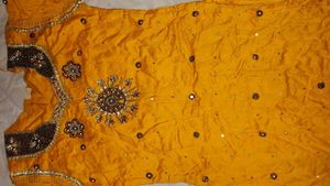 Haldi Yellow Kurti With Pant And Dupatta