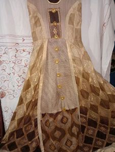 Beautiful Brown Gown With Dupatta
