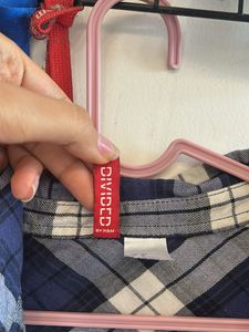 Blue Plaid Flannel Shirt