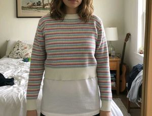 Striped Knit Sweater
