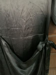 Knee Length Sexy Tie Up Dress