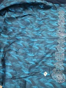 Elegant Navy Blue Saree