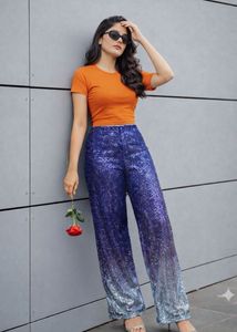 Electric Blue Sequin Palazzos ✨💙 Party Glow!!