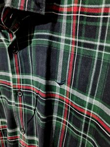 Plaid Long Sleeve Button-Down Shirt