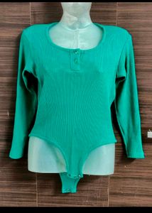 Green Bodysuit Top