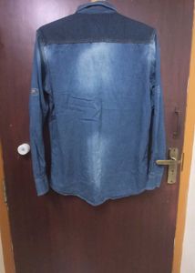 Unisex Denim Shirt with Design