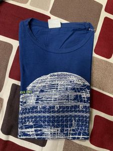 Blue Graphic Print T-Shirt