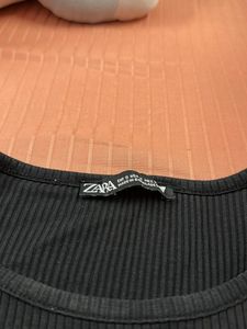 Fitted Black Zara Top