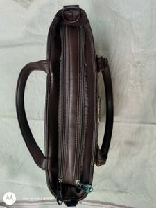 👜 Stylish Dark Brown Quilted and Leather Handbag