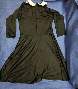 Black peter Pan Collar Dress