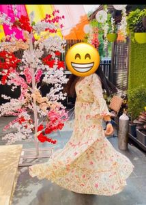 Floral Anarkali Suit Dress