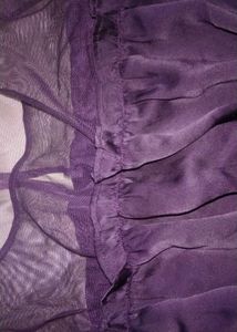 Pretty Purple Top Semi Off Shoulder