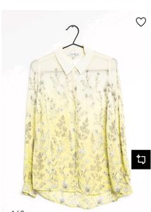 Next Yellow Floral Print Blouse