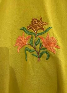 Embroidered Yellow Kaftan