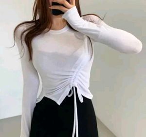 Round Neck Long Sleeve Top