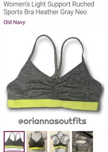 OLD NAVY Gray Sports Bra