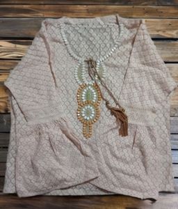 Casual And Formal Top Light Pink Colour