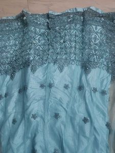 Blue Embellished Lehenga Set