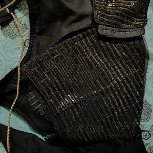 Brown Sequin padded Blouse