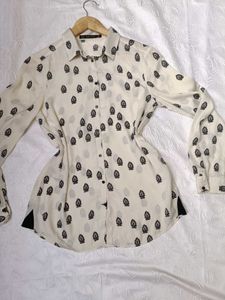 Zara Paisley Button-Down Shirt