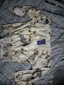 Floral Print Blouson Top