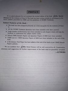 Class X, Social Science Golden Guide Book (CBSE)