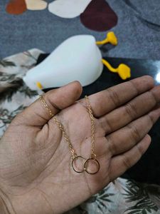 Gold Circle Pendant Necklace
