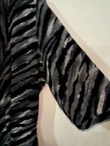 Striped Cowl Neck Top