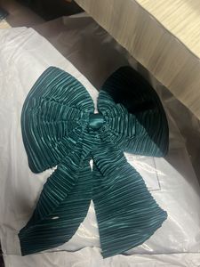 Emerald Green Bow Hair Clip