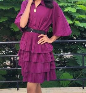 Tiered Ruffle Mini Dress